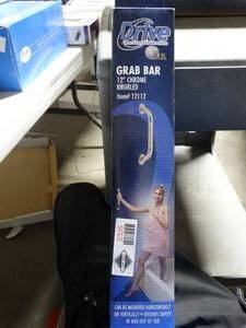 lot 3335 image: Drive 12 Chrome Knurled Grab Bar