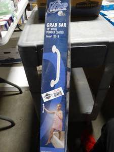 lot 3346 image: Drive 18 White Powder Coated Grab Bar