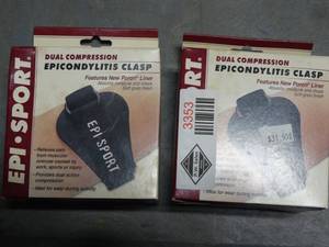 lot 3353 image: Lot of 2 Epi Sport Epicondylitis Clasps - Size Medium