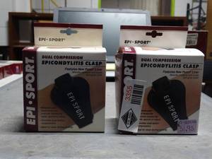lot 3355 image: Lot of 2 Epi Sport Epicondylitis Clasps - Size Large