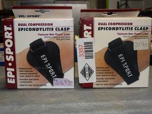 lot 3357 image: Lot of 2 Epi Sport Epicondylitis Clasps - Size Small