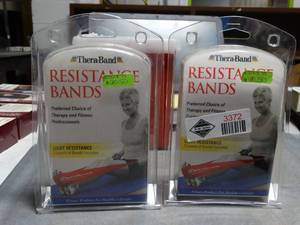 lot 3372 image: Lot of 2 TheraBand Resistance Bands