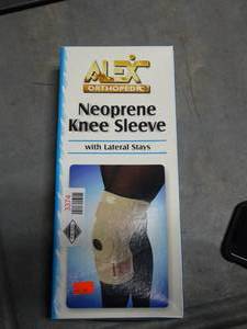 lot 3374 image: Alex Orthopedic Neoprene Knee Sleeve - Size Small