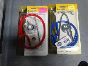lot 3376 image: Lot of 2 Deluxe Stethoscopes