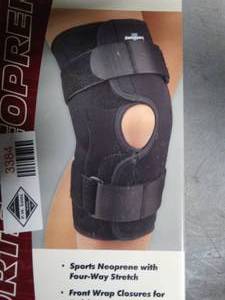 lot 3384 image: Sports Neoprene Stabilizing Knee Support - Size Medium