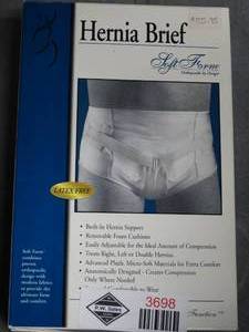 lot 3698 image: Soft Form Hernia Brief - Size Large