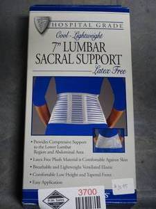 lot 3700 image: FLA Orthopedics Cool-Light Weight 7 Lumbar Sacral Support - Size Large