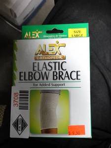 lot 3708 image: Alex Orthopedic Elastic Elbow Brace - Size Large