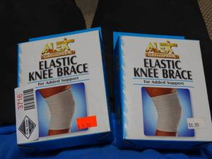 lot 3716 image: Lot of 2 Alex Orthopedic Elastic Elbow Brace - Size Large