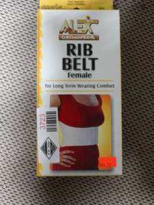 lot 3723 image: Alex Orthopedic Female Rib Belt - Size Universal