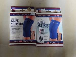 lot 3738 image: Lot of 2 FLA Orthopedics Knee Support Knitted Pullover - Size Small