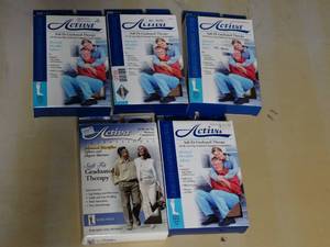 lot 3739 image: Lot of 5 Activa Knee High Socks 20-30 mm Hg- Size Small