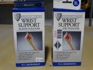 lot 3741 image: Lot of 2 FLA Orthopedics Wrist Support Elastic Pullover - XL