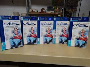 lot 3742 image: Lot of 5 Activa Knee High Socks 20-30 mm Hg- Size Small