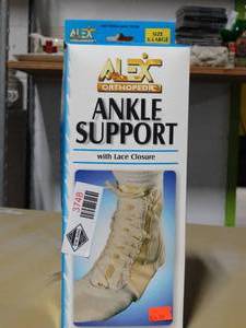 lot 3748 image: Alex Orthopedic Ankle Support With Lace Closure - Size X-Large