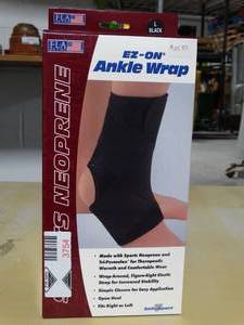 lot 3754 image: Sports Neoprene EZ-ON Ankle Wrap - Size Large