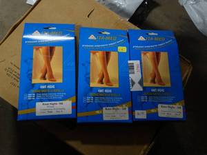 lot 3780 image: Lot of 3 ITA-MED Knee High Socks - Compression (20-30mmHg) Size Small
