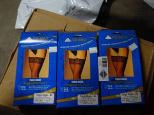 lot 3781 image: Lot of 3 ITA-MED Sheer Pantyhose - Compression (20-30mmHg) Size Large