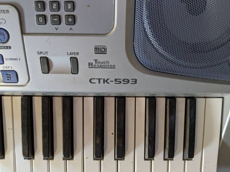 Casio CTK 593 Electric Keyboard And Stand Farm Estate Auction John Deere Tractor Farm Implements Musical Instruments and More Sedan KS Equip Bid