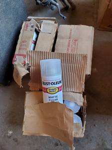 lot 5070 image: 3 Boxes Of Rust-Oleum Matte Clear Enamel