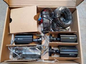 lot 5112 image: (4) Swann Security Cameras With Wire