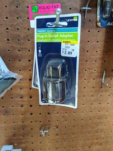 lot 5180 image: Angle Plugs, Plug-In Outlet Adapter, Swag Hooks, Sanding Sponge Holder