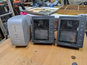 lot 5212 image: Belkin Battery Backup Unit And Panasonic Visual Telecommunication System