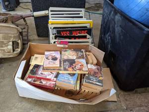 lot 5054 image: Assorted Romance Novels And Signage