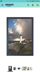 lot 1019 image: Mcs 60cm X 90cm Museum Poster Frame, Onyx Woodgrain (68859). Brand