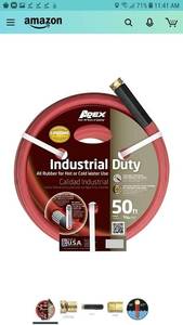 lot 1033 image: Apex, 8695-50, Commercial All Rubber Hot and Cold Water Hose, 58-Inch by 50-Feet