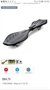 lot 1049 image: Razor� 15055002 - RipStik Classic SilverBlack Caster Board