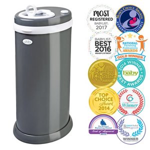 lot 1068 image: Ubbi Diaper Pail, Slate