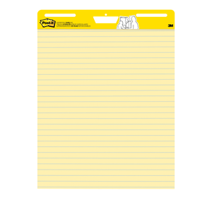 lot 1085 image: Post-it 25 x 30 Easel Pads Self-Stick Easel Pads, Ruled- Yellow (2 30-