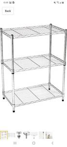 lot 1088 image: 3 tier metal shelfing
