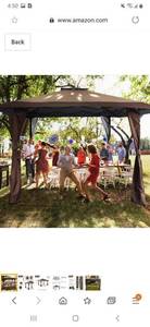 lot 1089 image: Pop-up Canopy Gazebo13 X 13 Straight Leg Backyard Party Event 169 Sq Ft Shade