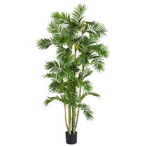 lot 1112 image: Nearly Natural 5337 Areca Palm Silk Tree, 6-Feet, Green