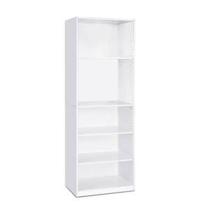 lot 1132 image: FURINNO JAYA Simply Home 5-Shelf Bookcase, 5-Tier, White