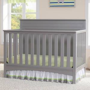 lot 1168 image: Delta Children Fancy 4-in-1 Standard Full-Sized Crib - Gray