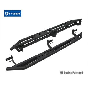 lot 1185 image: Tyger Auto TG-AM2D20078 Star Armor Kit for 2009-2018 1500 2010-2019 Ram 25003500 Crew Cab Textured Black Side Step Nerf Bars Running Boards