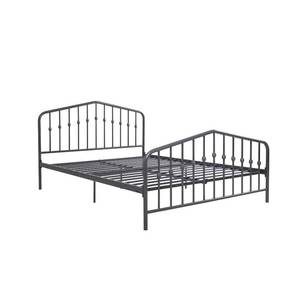 lot 1196 image: Novogratz Bushwick Metal Bed, King, Grey