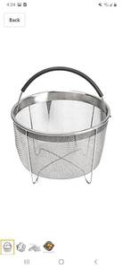 lot 1267 image: 6Qt instant pot accessories steamer basket