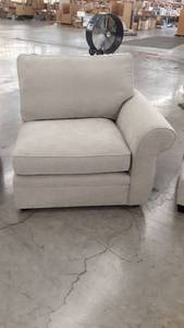 lot 74832 image: Pearce SectionalRight Arm ChairPoly Down BlendPerformance TweedSilver Taupe