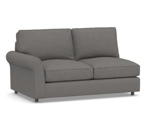 lot 74839 image: Build Your Own, Box Edge - PB Comfort Roll Arm Upholstered Sectional Components