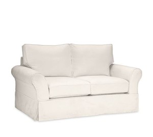 lot 74841 image: PB Comfort Roll Arm Slipcovered Sofa