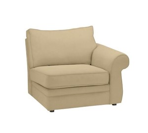 lot 50225 image: Right-Arm Chair, Down Blend Wrapped Cushions