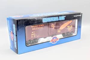 lot 4234 image: ATLAS In Box Industrial Rail Line-ORE Car 1002104-2 Plug Door Box Car Western Pacific - Road #56056