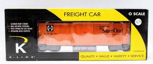 lot 4190 image: K-Line by Lionel K766-1058 Santa Fe Super Chief Reefer in Original Box