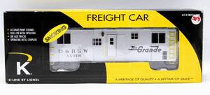 lot 4193 image: K-Line by Lionel 6-22150 Rio Grande Scale Smoking Bunk Car in Original Box