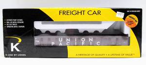 lot 4194 image: K-Line by Lionel 6-22559 Union Pacific Scale Gondola #229794 wFreight Kit in Original Box