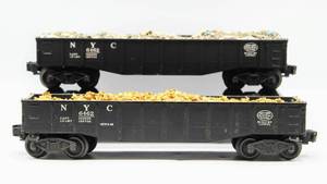 lot 4199 image: Lionel Trains No. 6462 Set of 2 New York Central Gondolas
